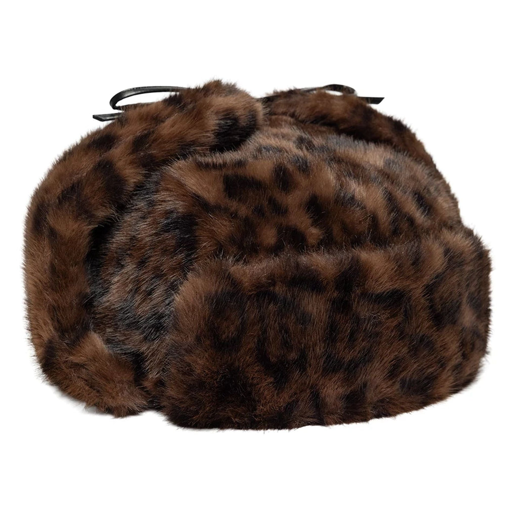 New Era Leopard Brown Trapper Hat