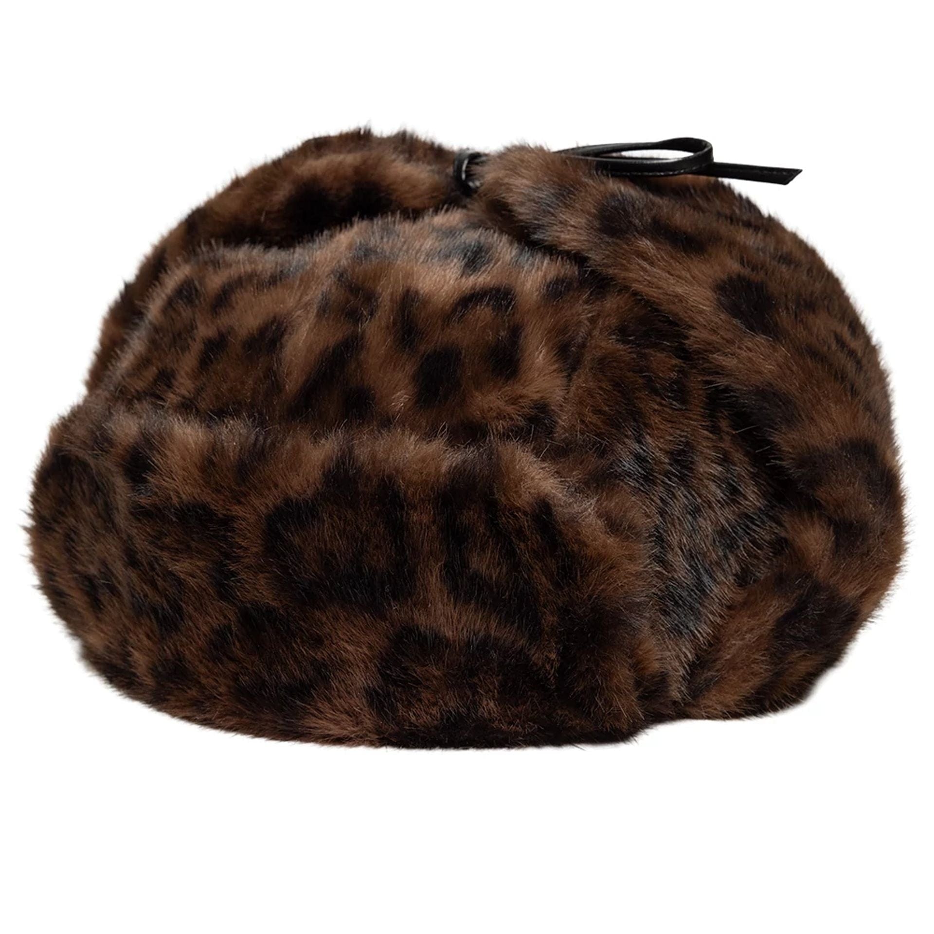 New Era Leopard Brown Trapper Hat