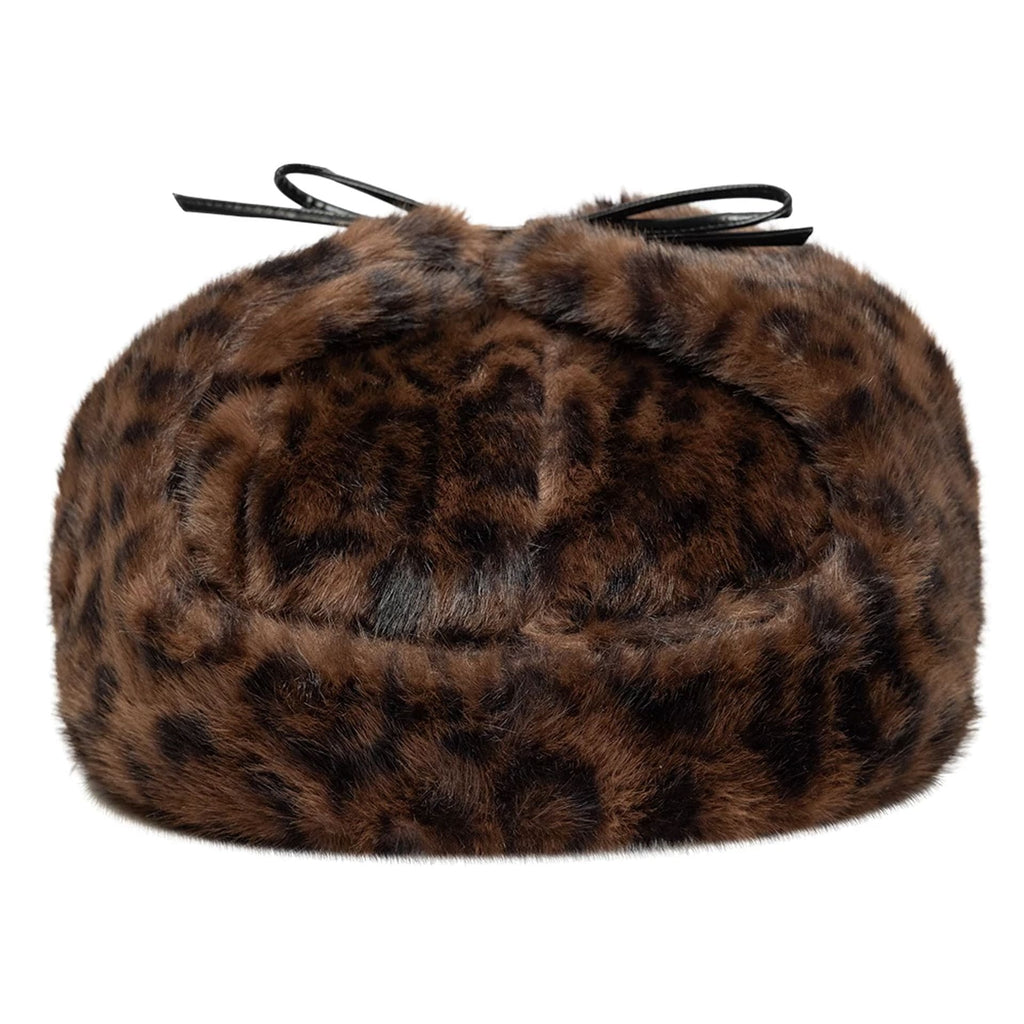New Era Leopard Brown Trapper Hat