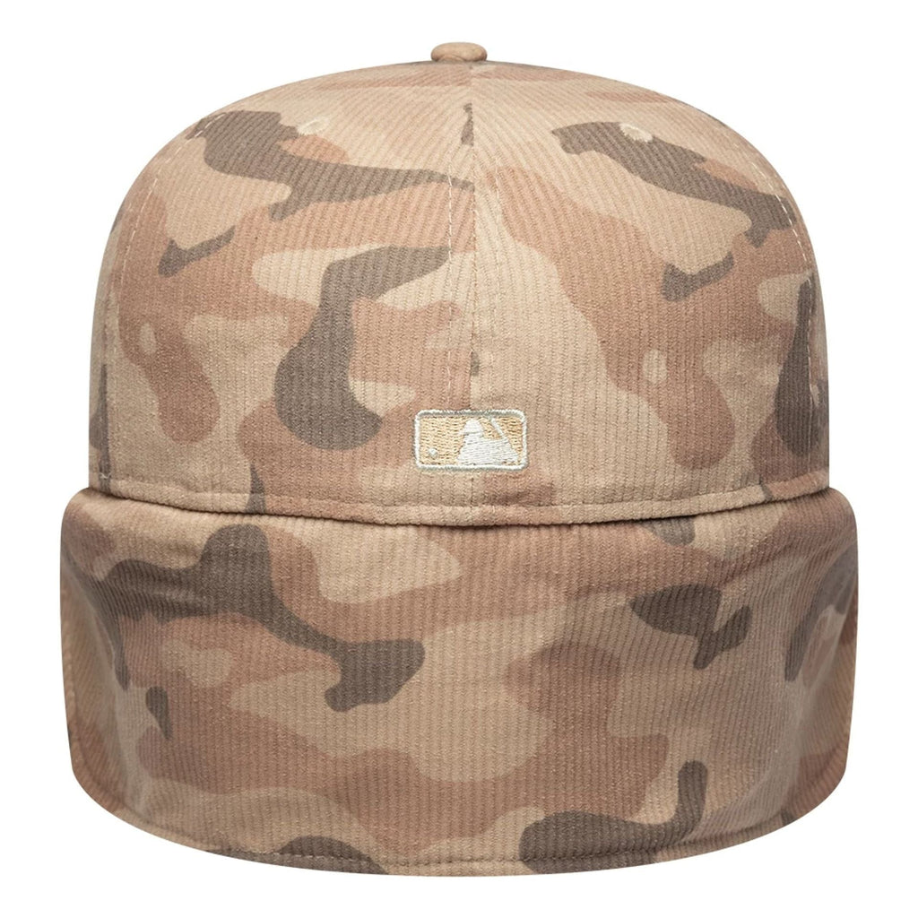 LA Dodgers MLB Cord Light Beige Downflap 59FIFTY Fitted Cap