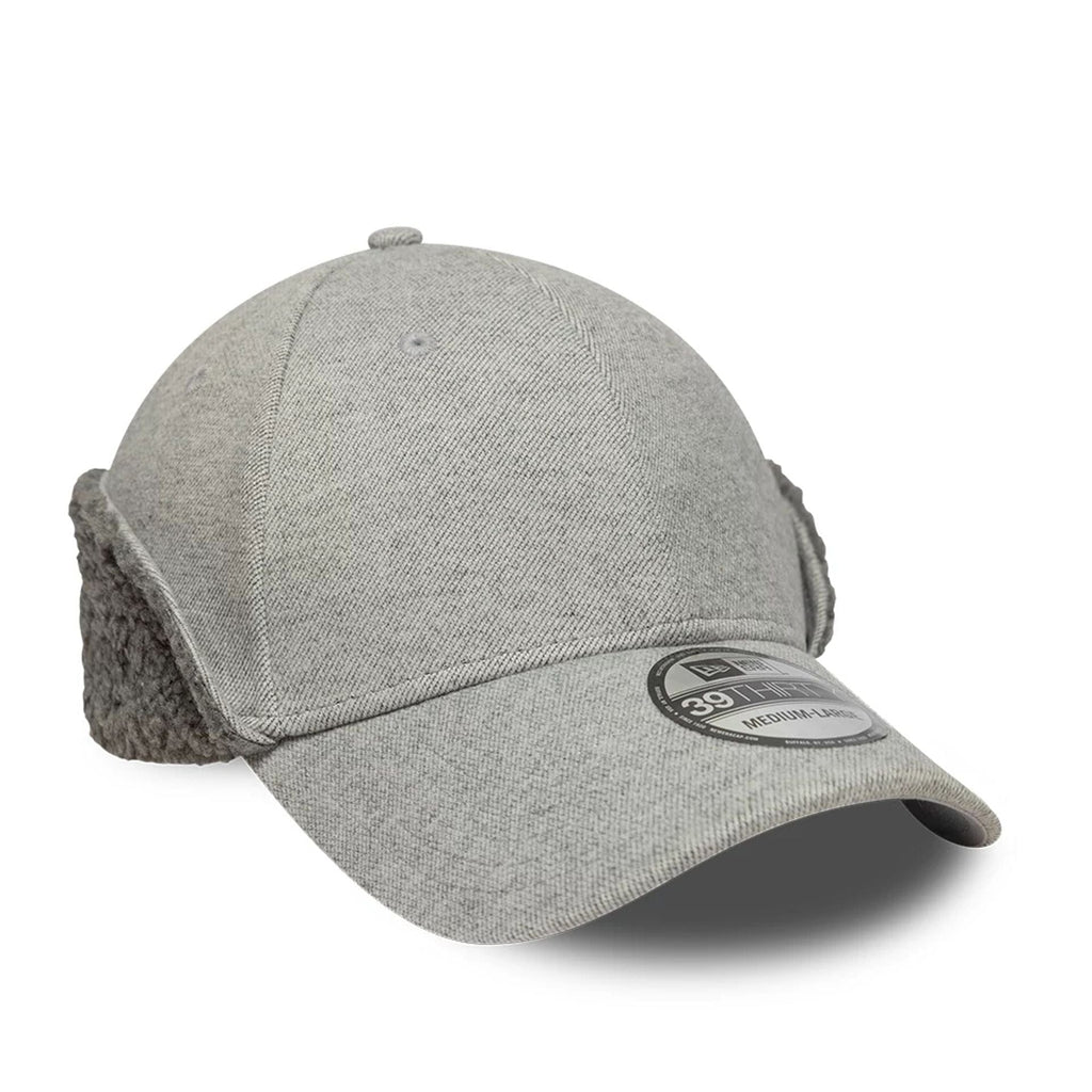 New Era Grey 39THIRTY Downflap Stretch Fit Cap