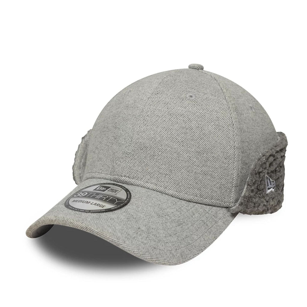 New Era Grey 39THIRTY Downflap Stretch Fit Cap