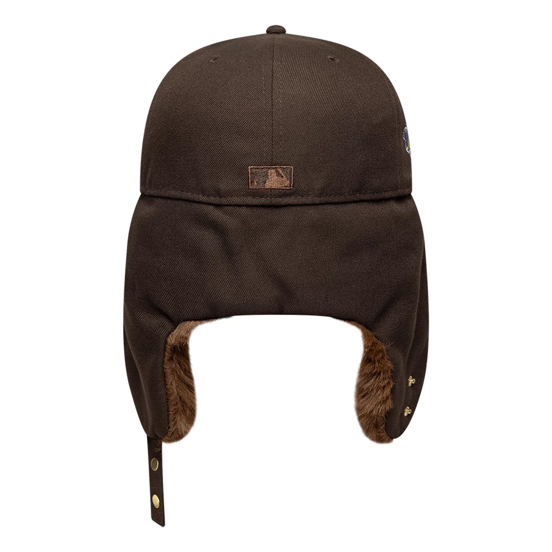 New York Yankees MLB World Series Dark Brown Dogear 59FIFTY Fitted Cap