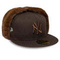 New York Yankees MLB World Series Dark Brown Dogear 59FIFTY Fitted Cap