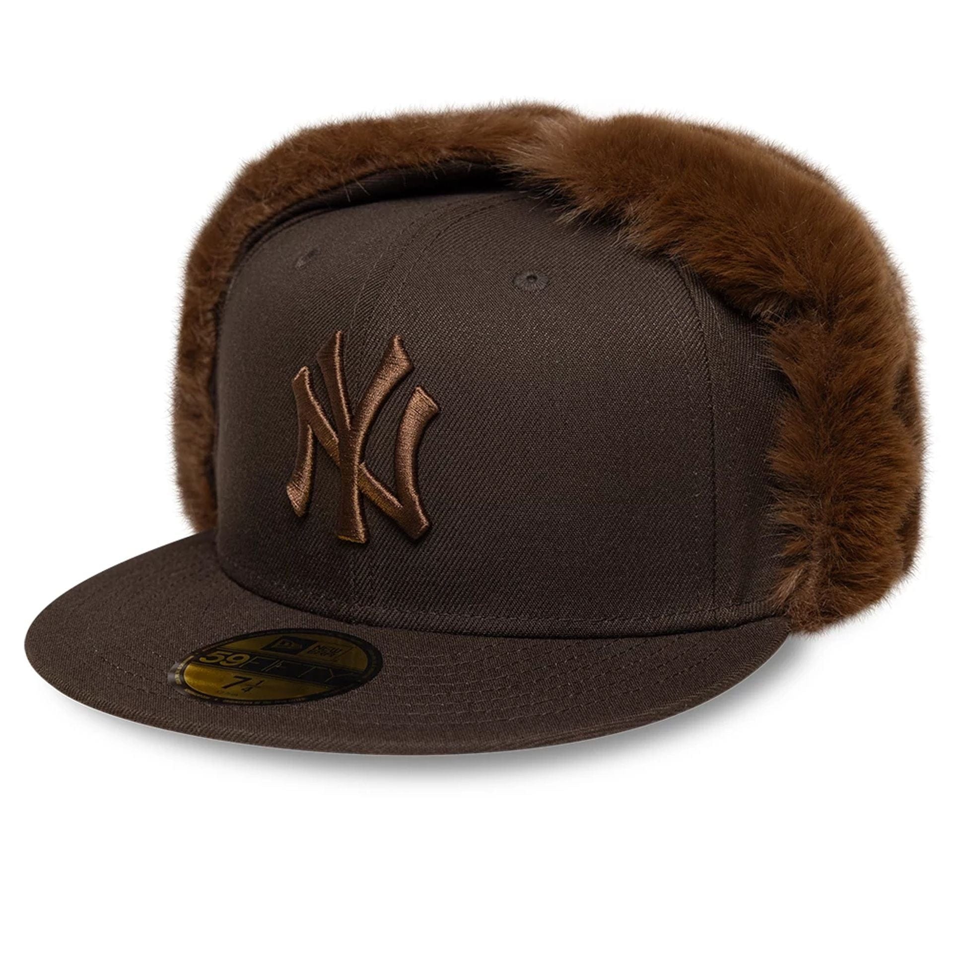 New York Yankees MLB World Series Dark Brown Dogear 59FIFTY Fitted Cap
