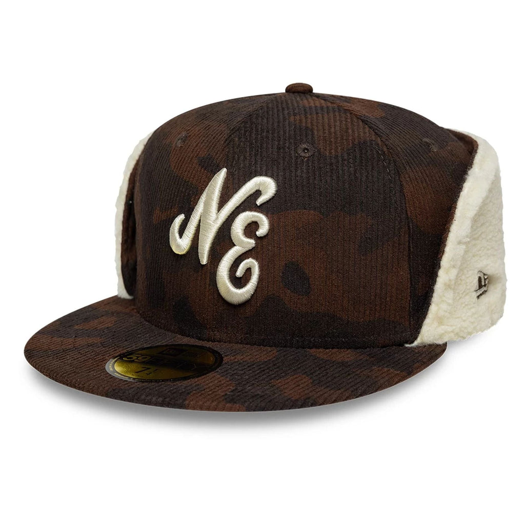 New Era Cord Dark Brown Downflap 59FIFTY Fitted Cap