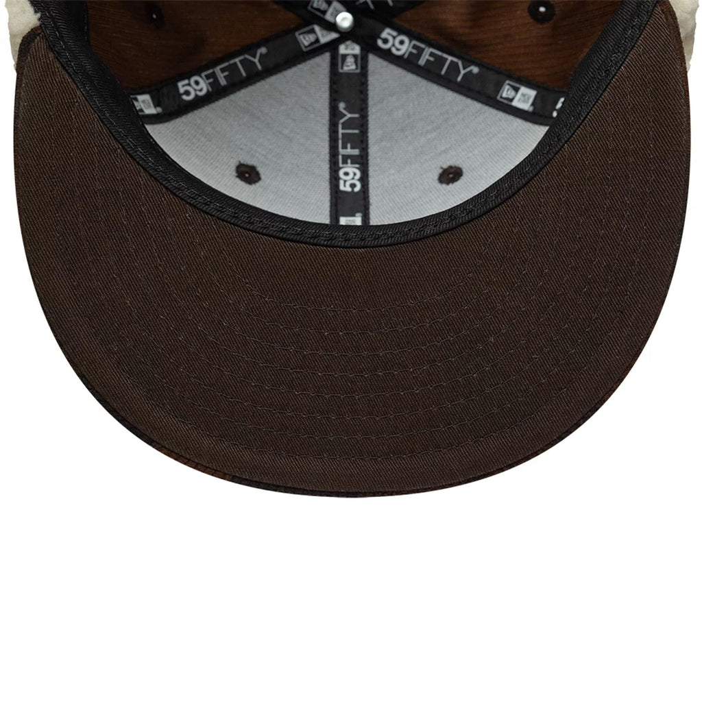 New Era Cord Dark Brown Downflap 59FIFTY Fitted Cap
