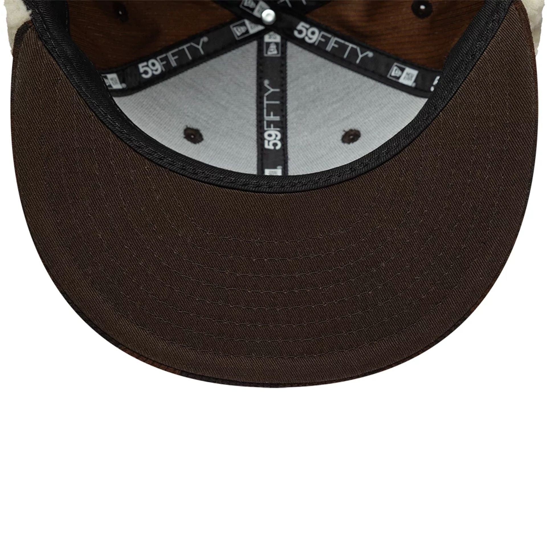 New Era Cord Dark Brown Downflap 59FIFTY Fitted Cap