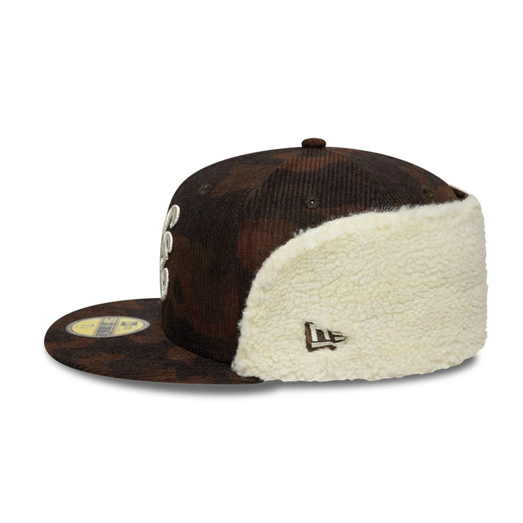 New Era Cord Dark Brown Downflap 59FIFTY Fitted Cap