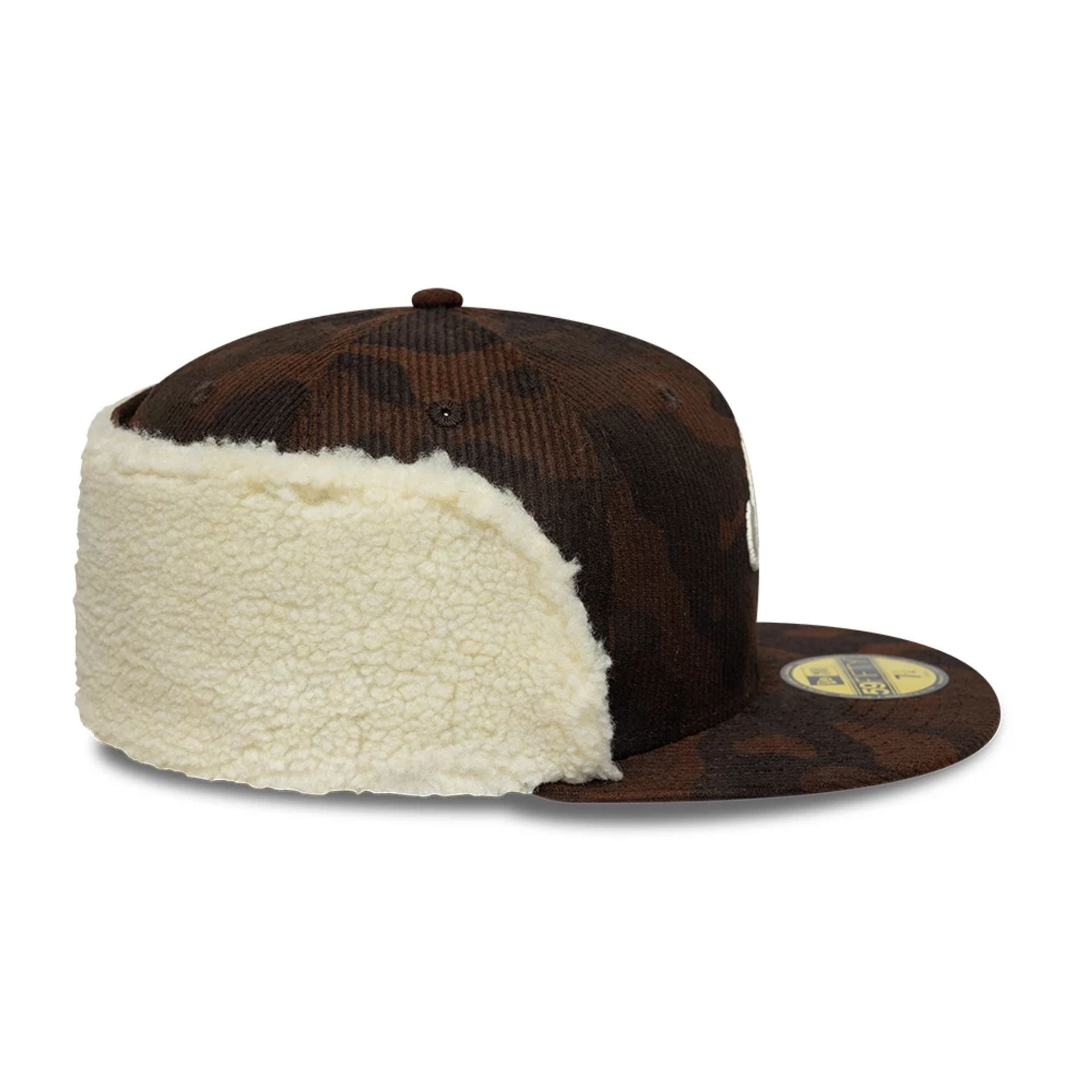 New Era Cord Dark Brown Downflap 59FIFTY Fitted Cap