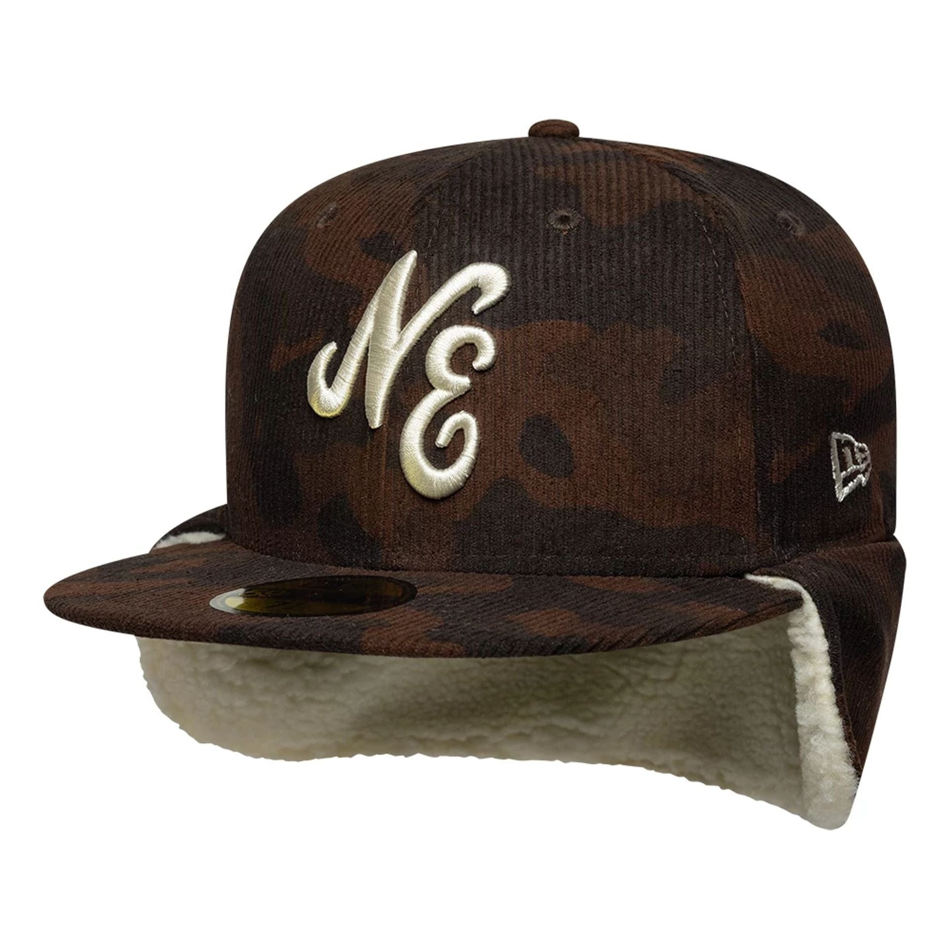 New Era Cord Dark Brown Downflap 59FIFTY Fitted Cap
