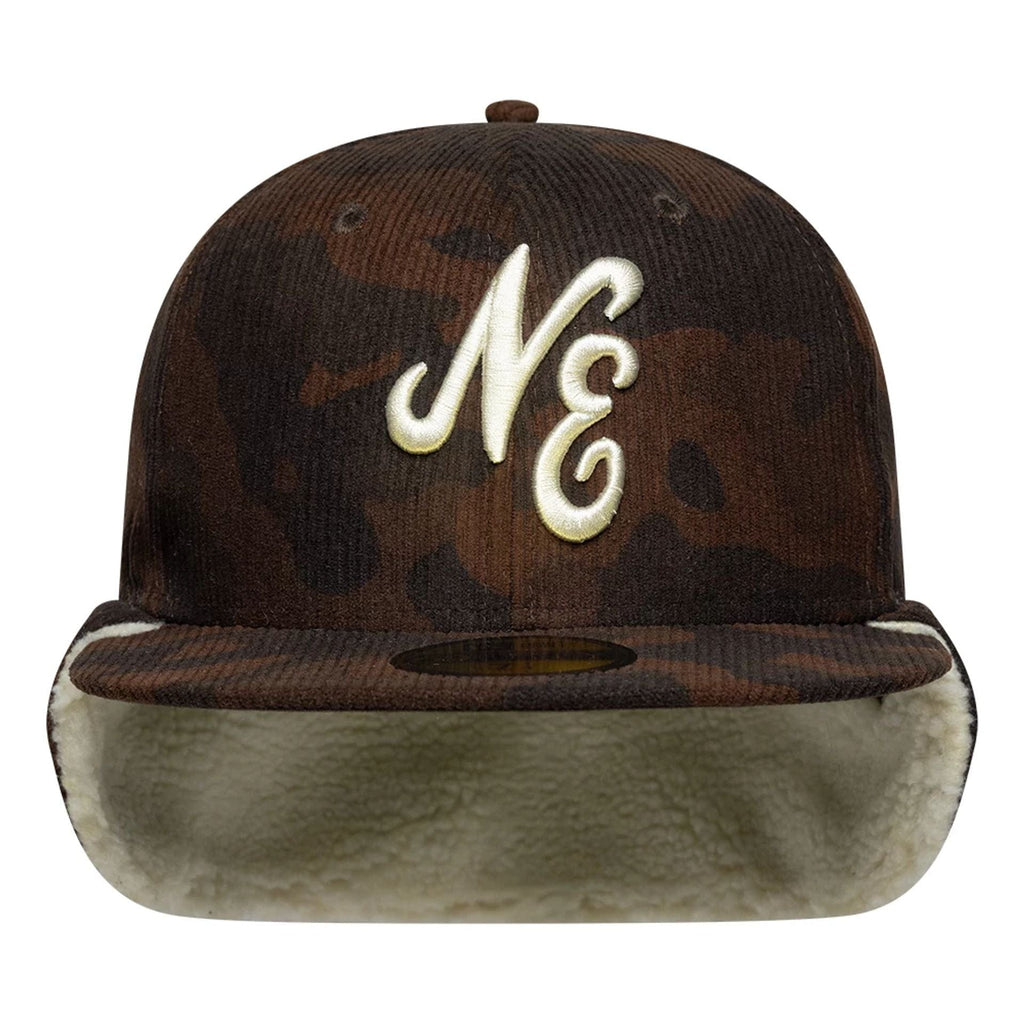 New Era Cord Dark Brown Downflap 59FIFTY Fitted Cap