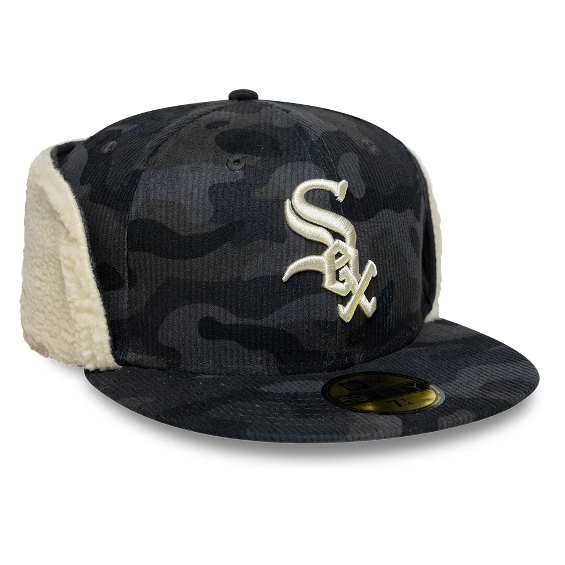 Chicago White Sox MLB Cord Black Downflap 59FIFTY Fitted Cap