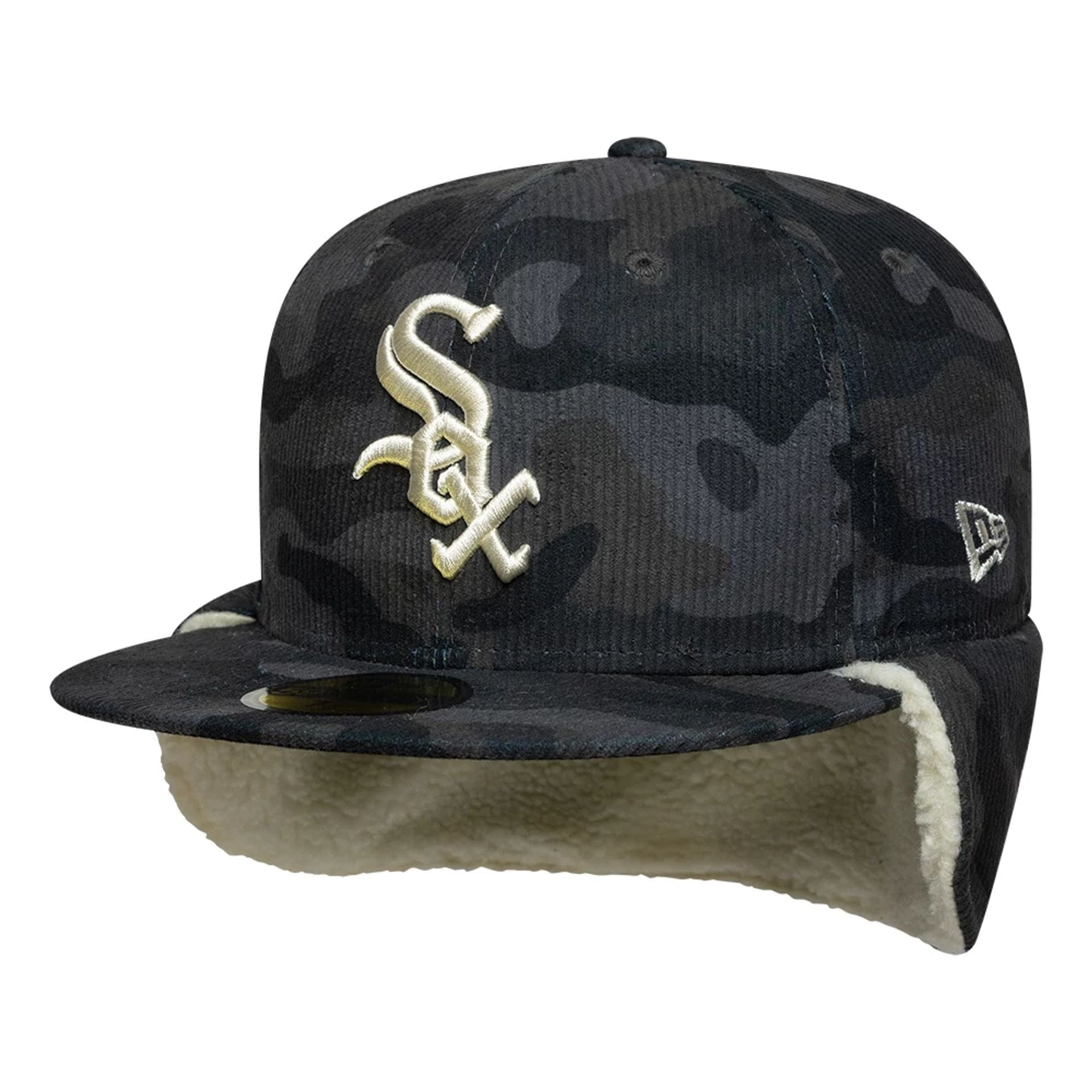 Chicago White Sox MLB Cord Black Downflap 59FIFTY Fitted Cap