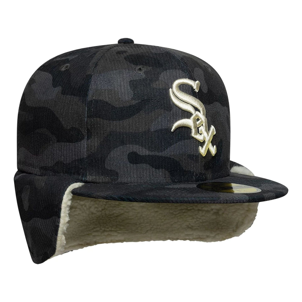 Chicago White Sox MLB Cord Black Downflap 59FIFTY Fitted Cap