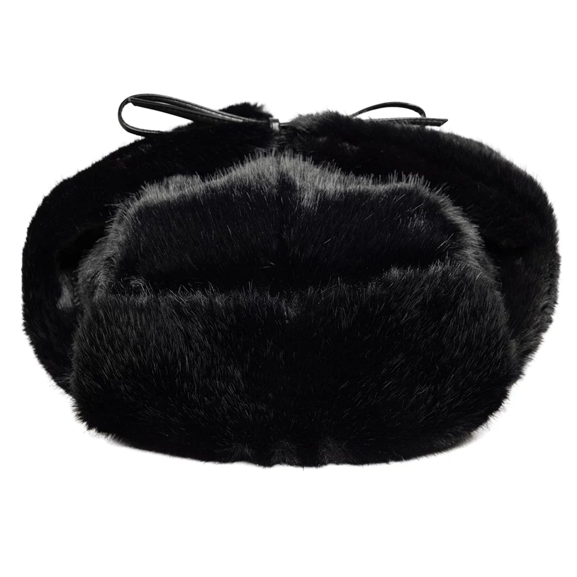 New Era Faux Fur Black Trapper Hat