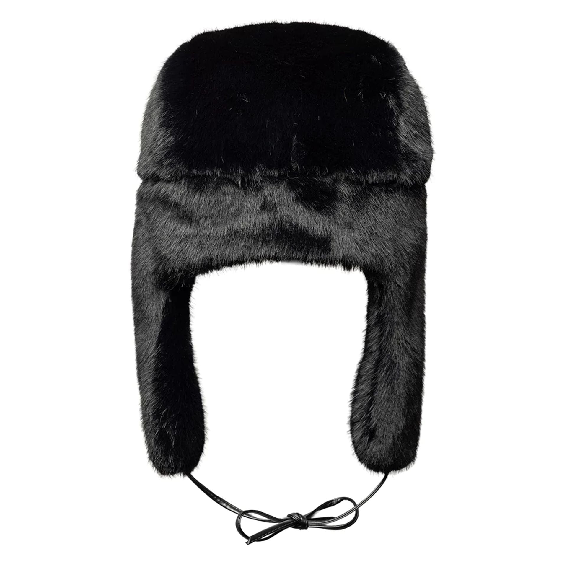 New Era Faux Fur Black Trapper Hat