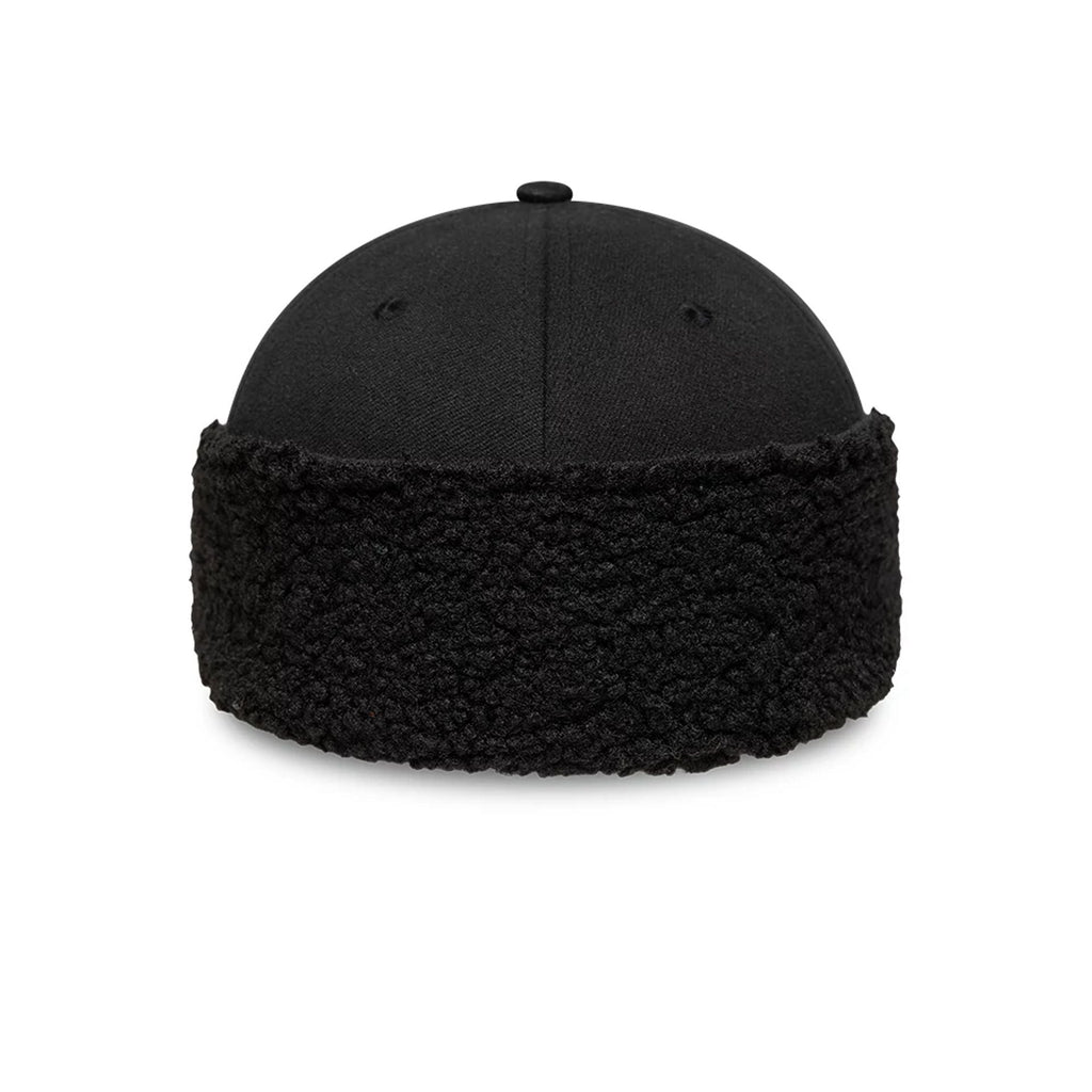 New Era Black 39THIRTY Downflap Stretch Fit Cap