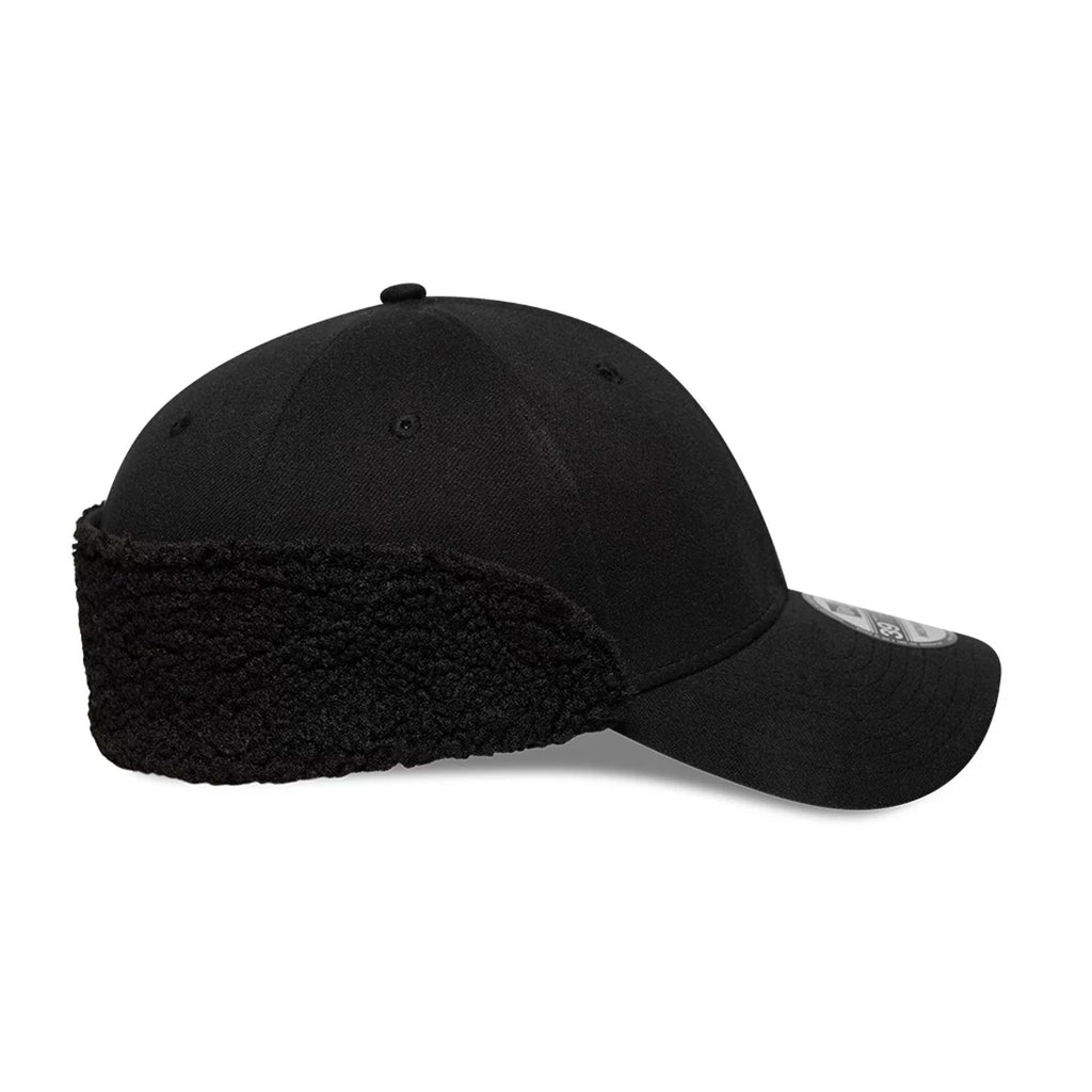 New Era Black 39THIRTY Downflap Stretch Fit Cap