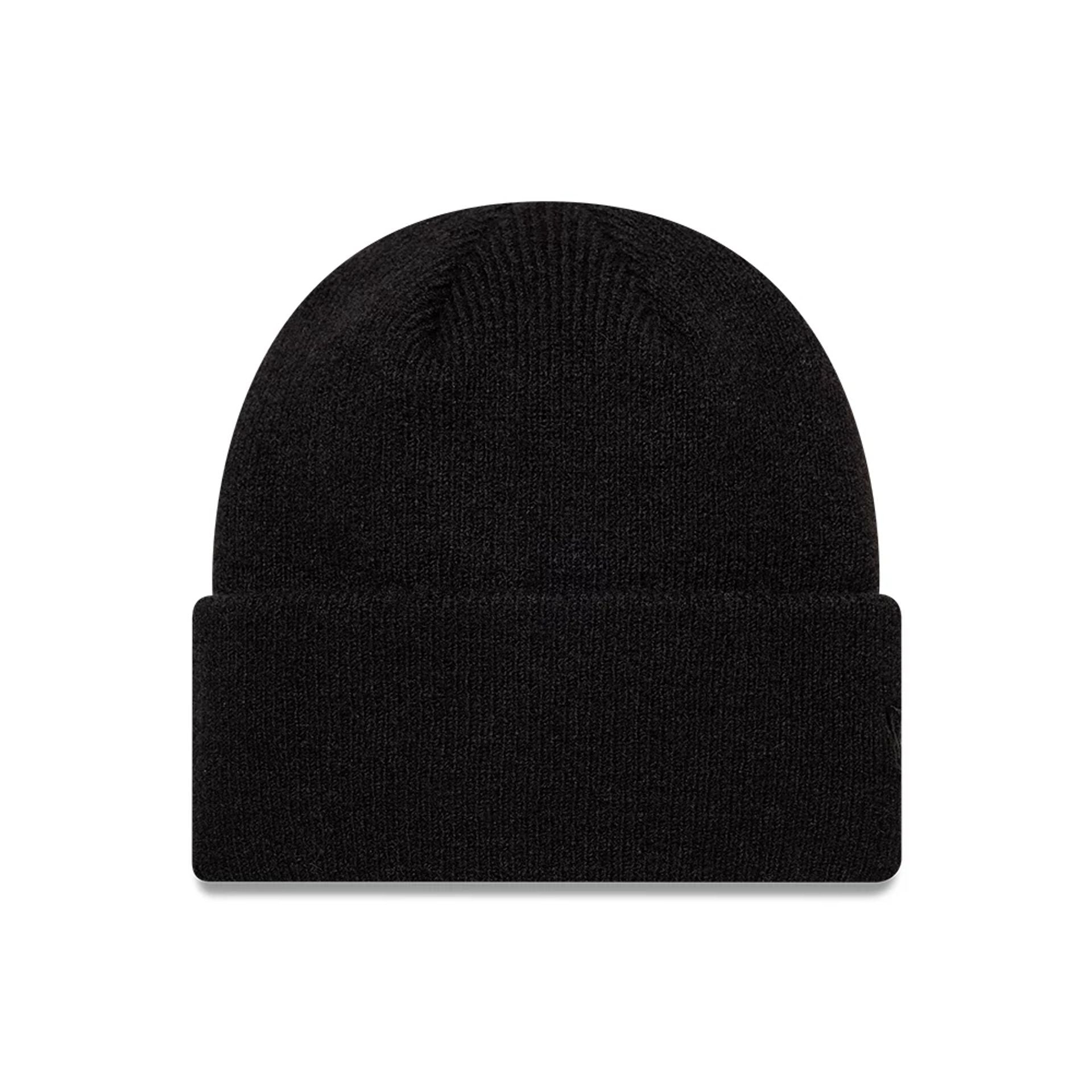 New Era Borg Black Cuff knit Beanie Hat