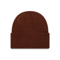 New Era Borg Dark Brown Cuff knit Beanie Hat