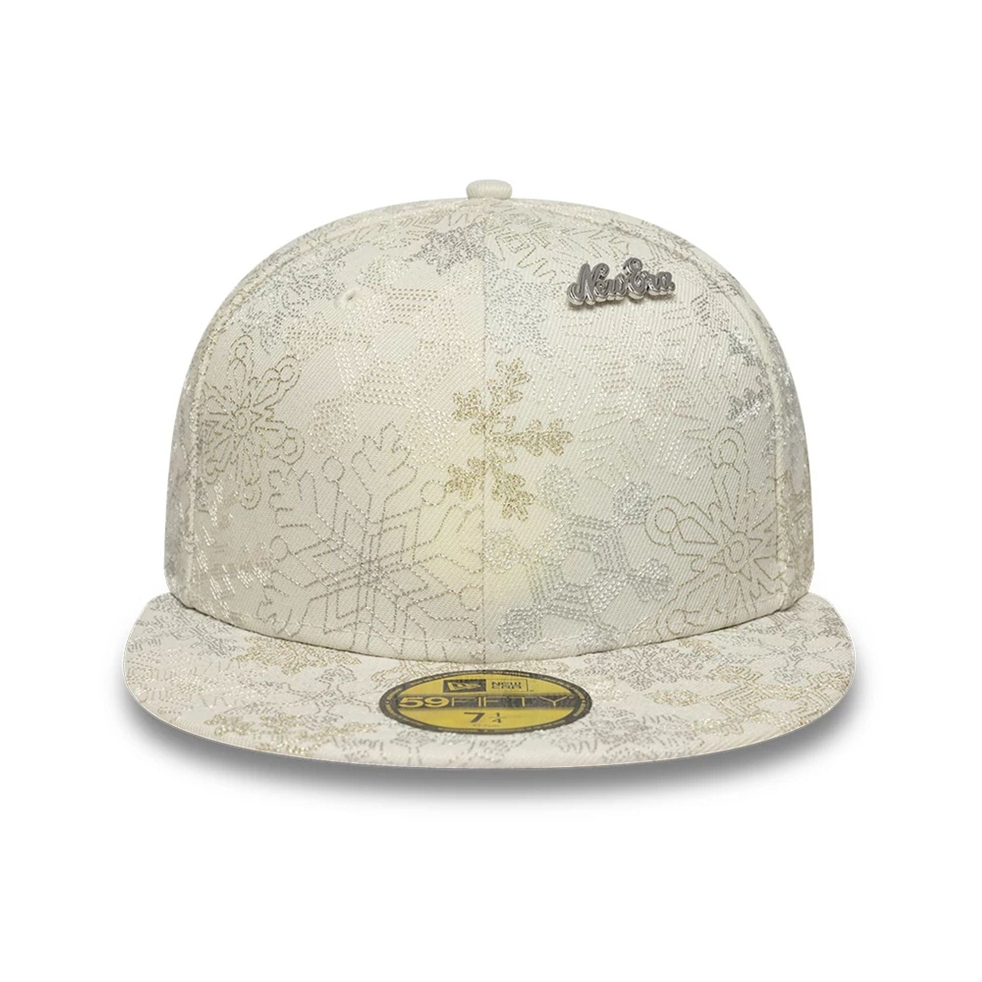 New Era Winter Snowflakes Light Beige 59FIFTY Fitted Cap
