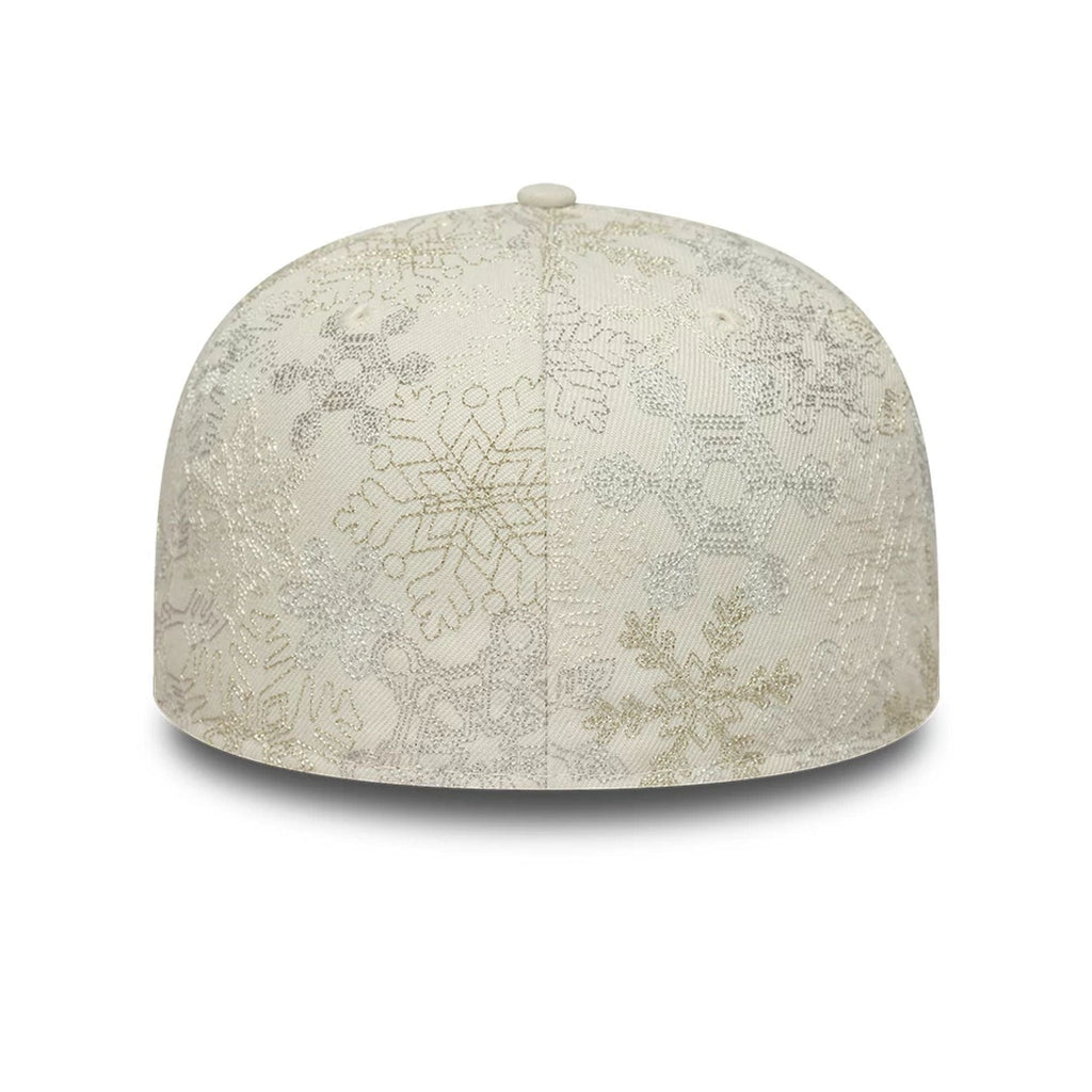 New Era Winter Snowflakes Light Beige 59FIFTY Fitted Cap