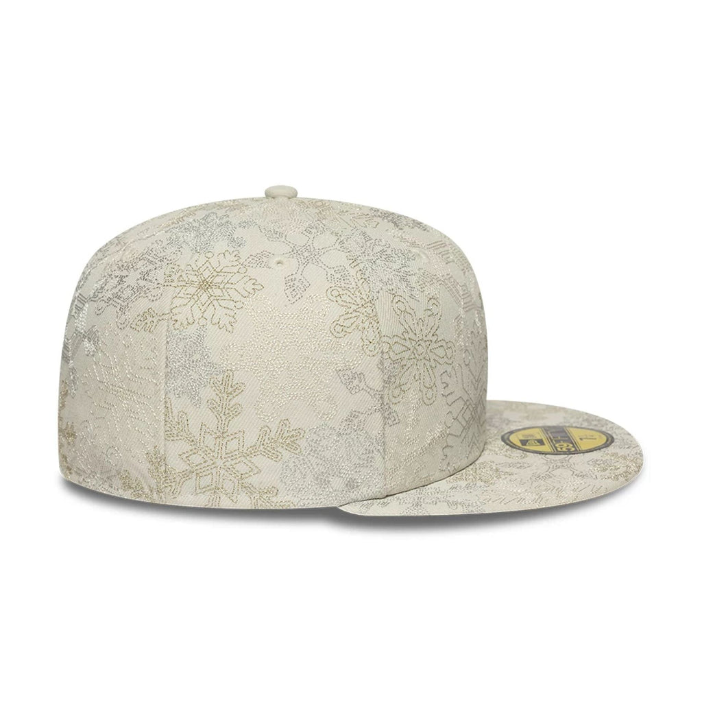 New Era Winter Snowflakes Light Beige 59FIFTY Fitted Cap