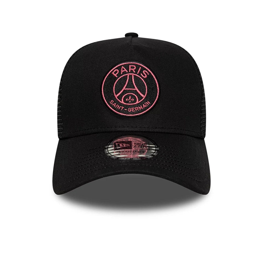 Paris Saint Germain Pop Black 9FORTY E-Frame Trucker Adjustable Cap