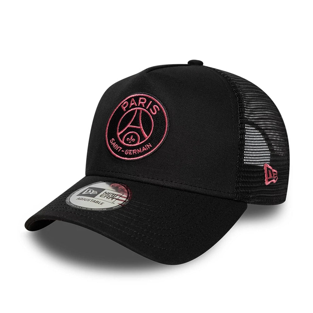Paris Saint Germain Pop Black 9FORTY E-Frame Trucker Adjustable Cap