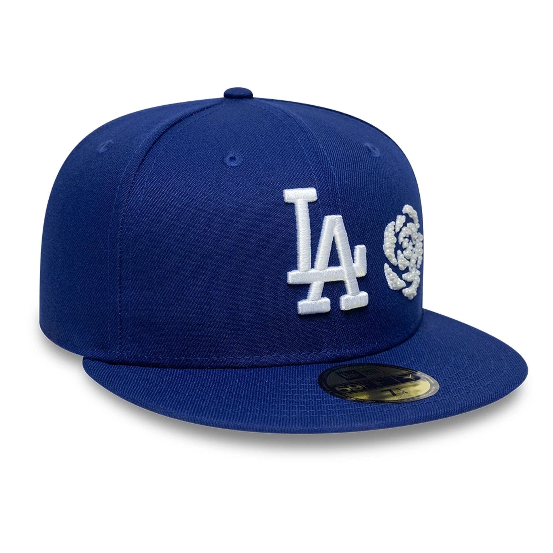 LA Dodgers MLB Faux Pearl Icon Dark Blue 59FIFTY Fitted Cap
