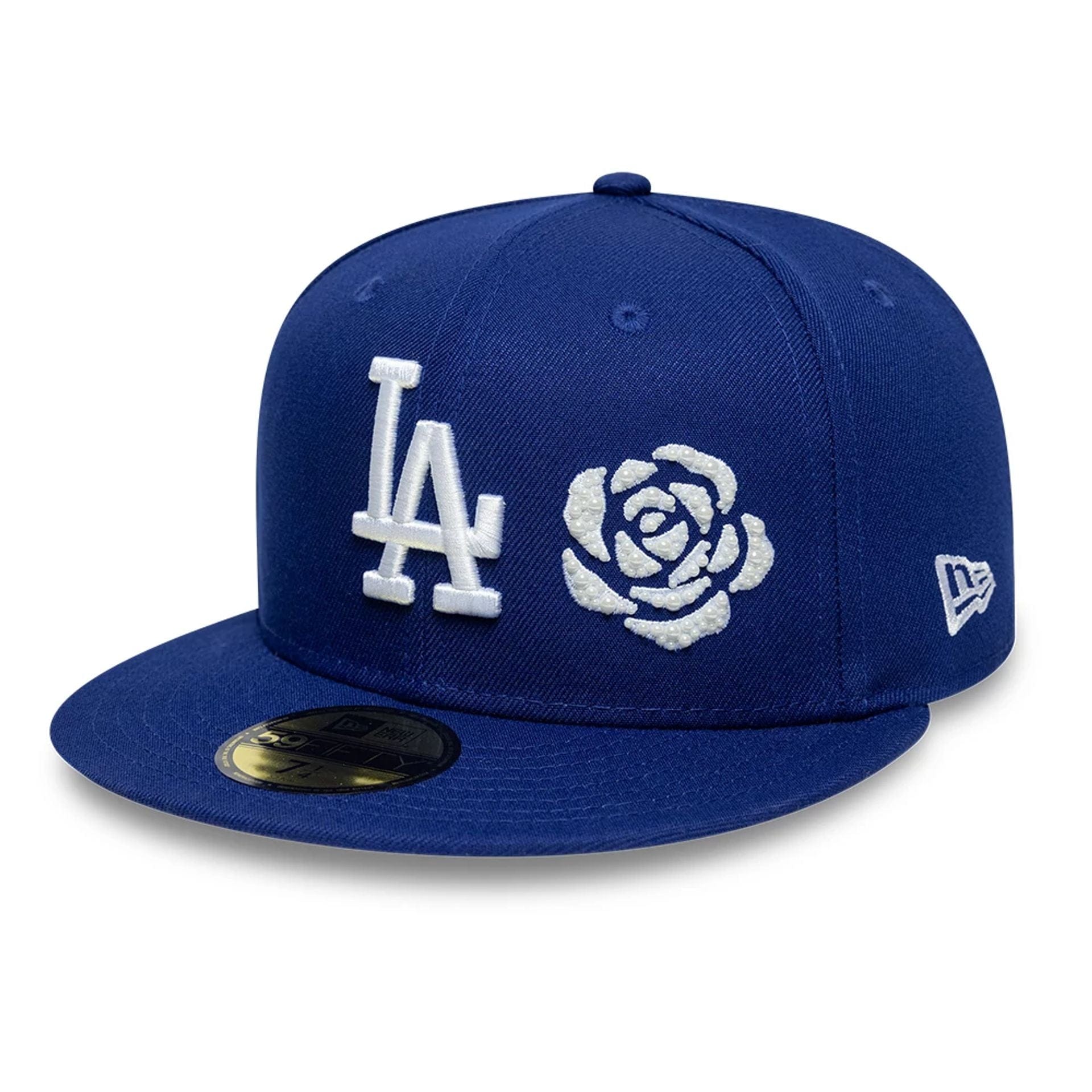 LA Dodgers MLB Faux Pearl Icon Dark Blue 59FIFTY Fitted Cap