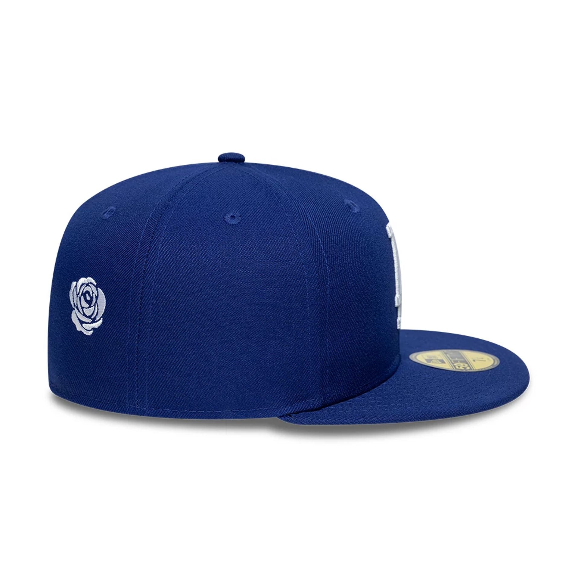 LA Dodgers MLB Faux Pearl Icon Dark Blue 59FIFTY Fitted Cap