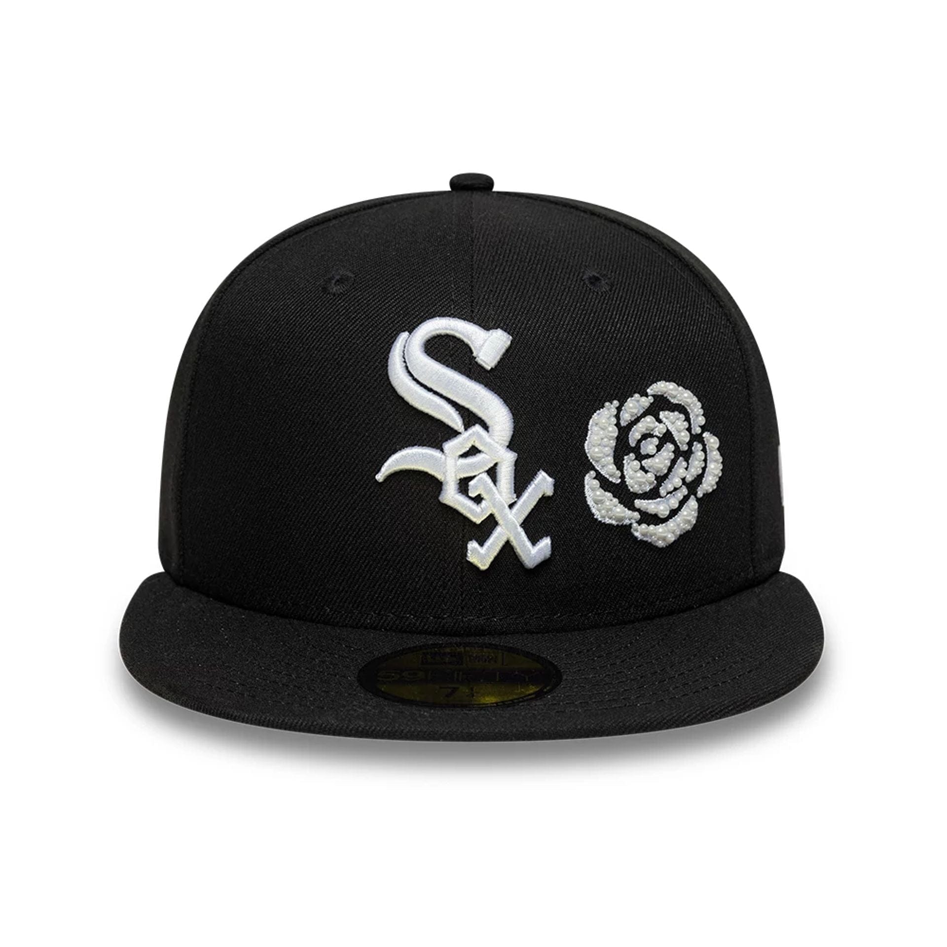 Chicago White Sox MLB Faux Pearl Icon Black 59FIFTY Fitted Cap