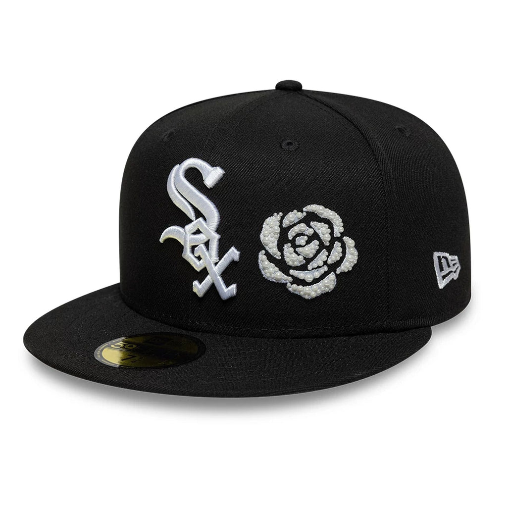 Chicago White Sox MLB Faux Pearl Icon Black 59FIFTY Fitted Cap