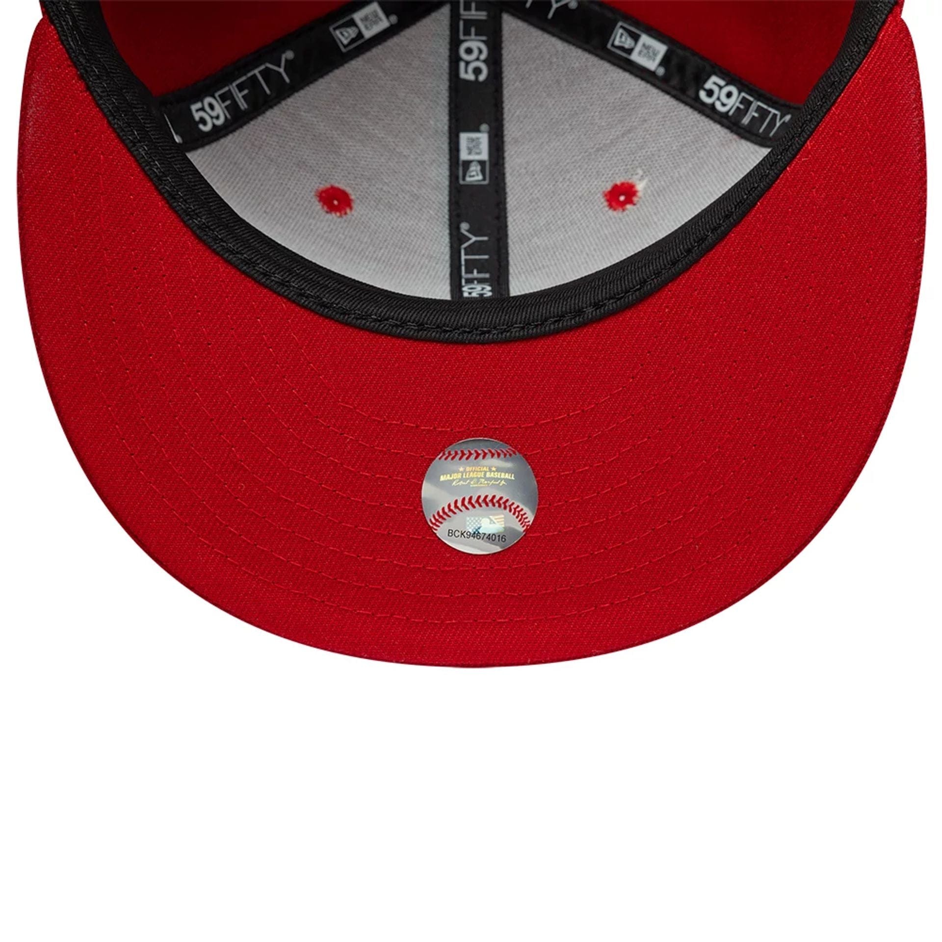 LA Angels MLB Faux Pearl Icon Red 59FIFTY Fitted Cap