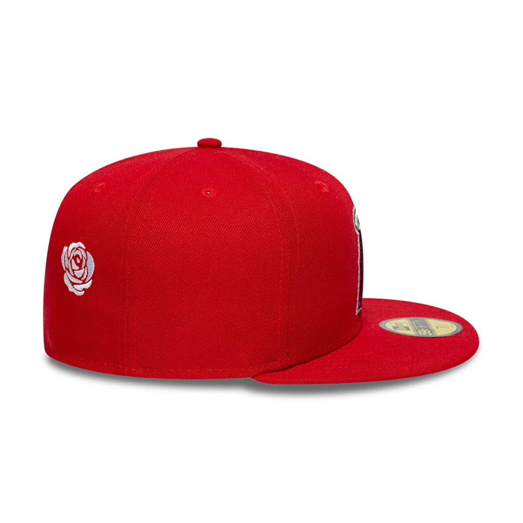 LA Angels MLB Faux Pearl Icon Red 59FIFTY Fitted Cap
