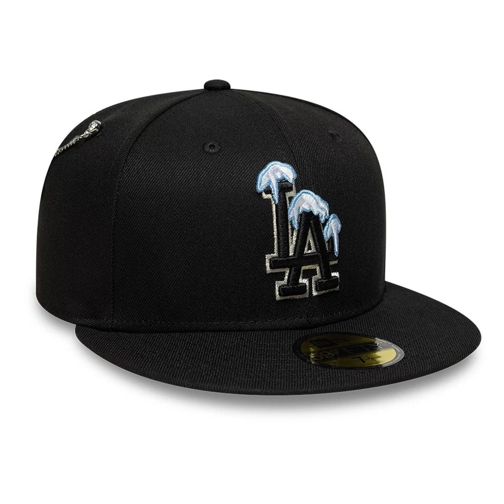 LA Dodgers MLB Snow Icon Black 59FIFTY Fitted Cap