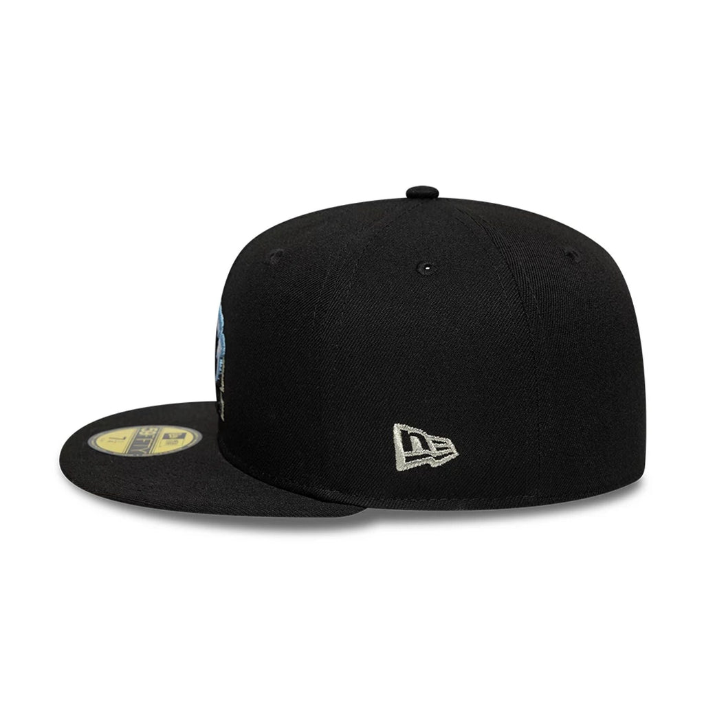 LA Dodgers MLB Snow Icon Black 59FIFTY Fitted Cap