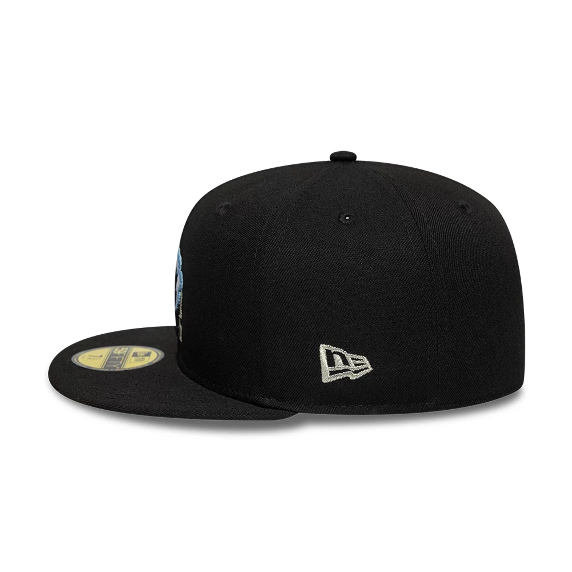 LA Dodgers MLB Snow Icon Black 59FIFTY Fitted Cap