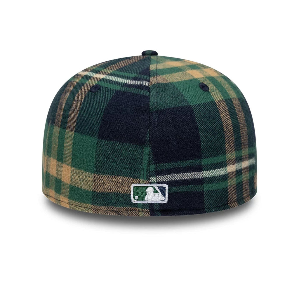 New York Mets MLB Check Dark Green Low Profile 59FIFTY Fitted Cap