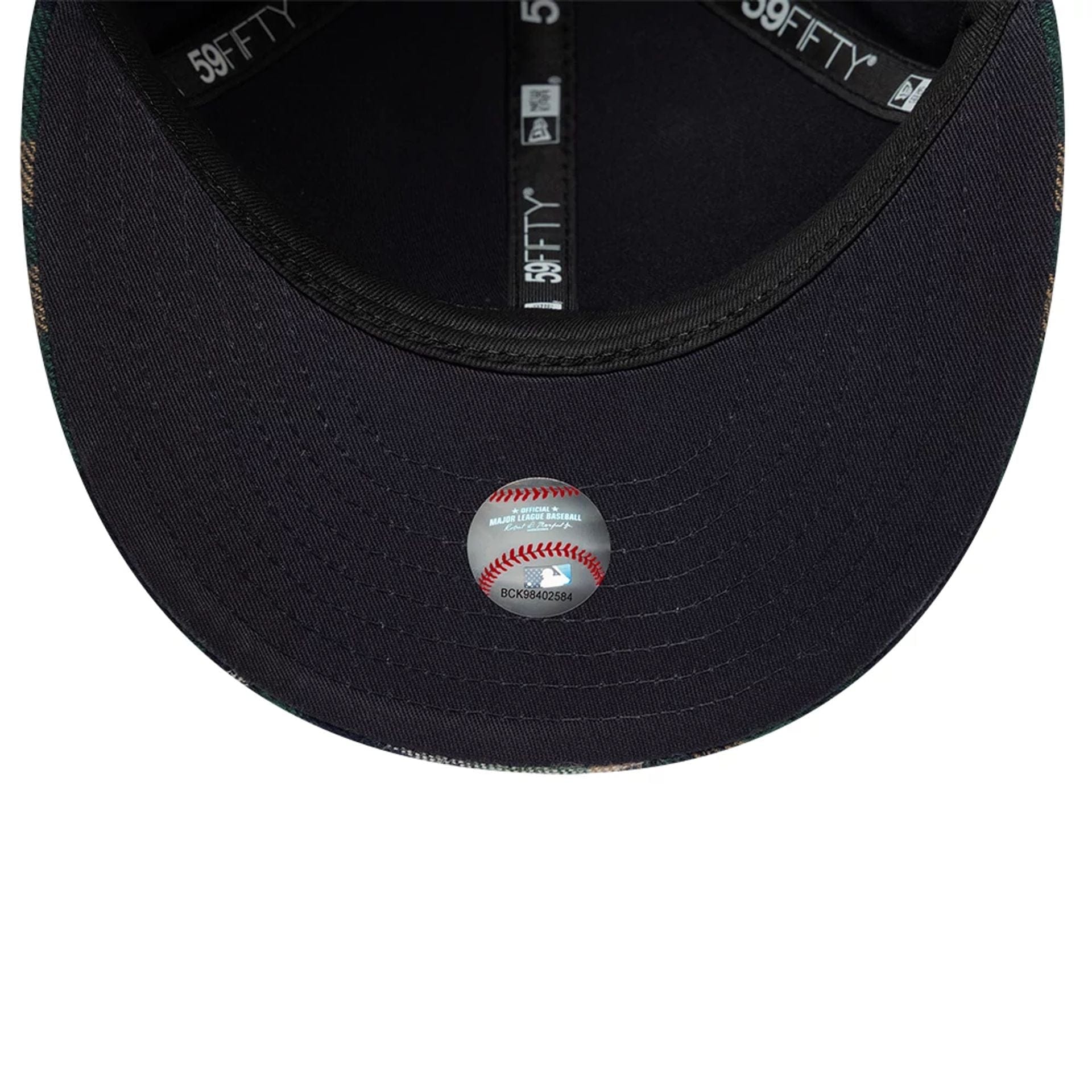 New York Mets MLB Check Dark Green Low Profile 59FIFTY Fitted Cap