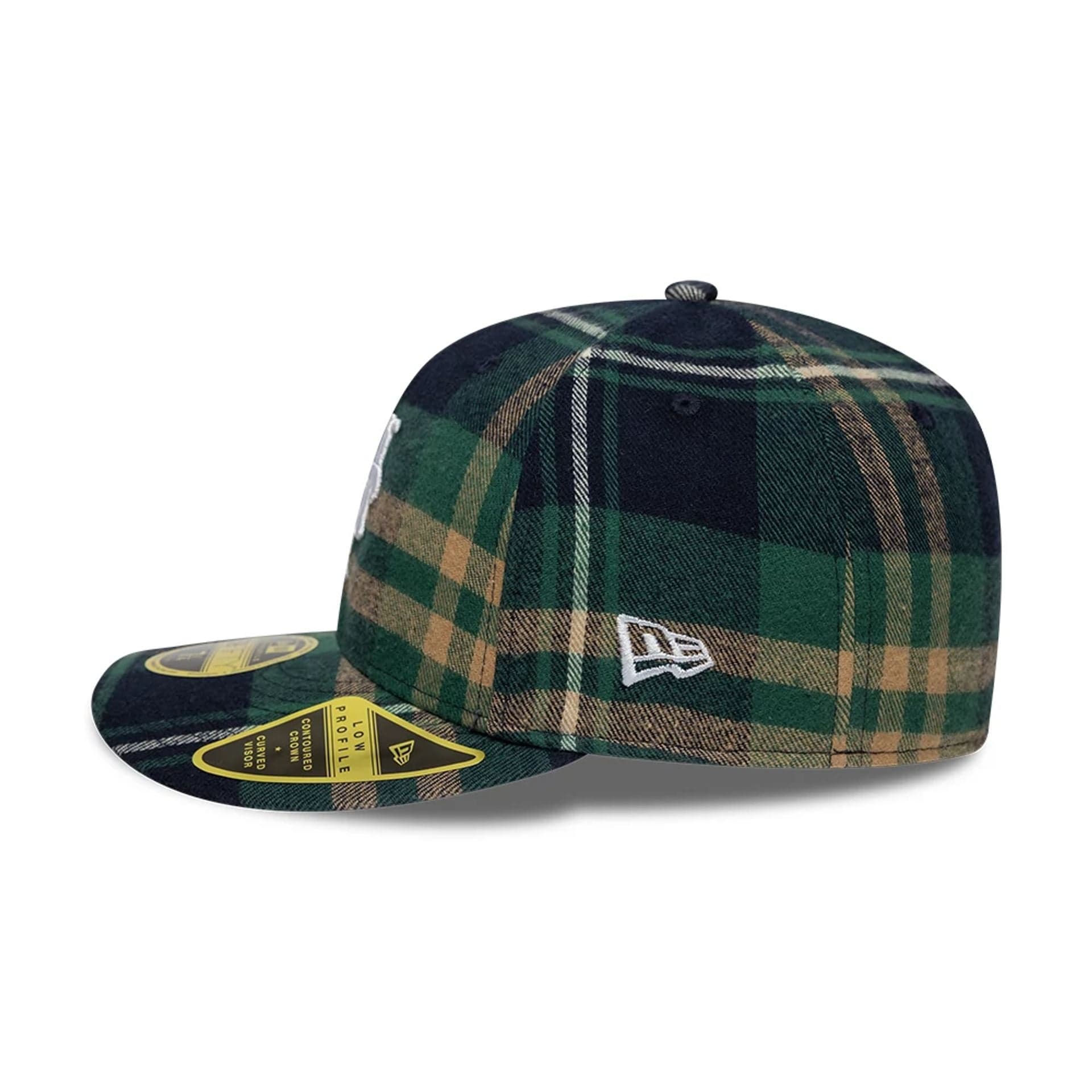 New York Mets MLB Check Dark Green Low Profile 59FIFTY Fitted Cap