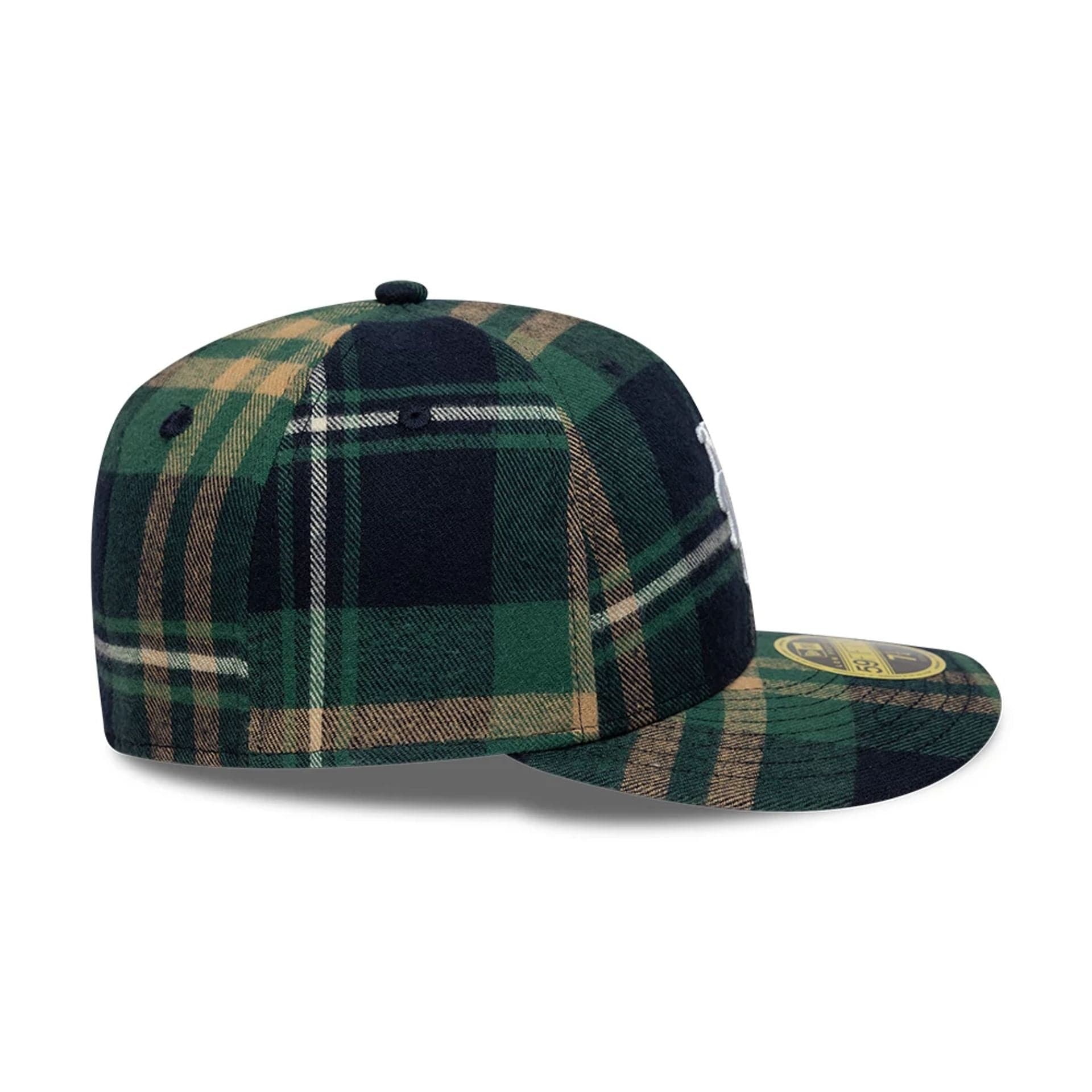 New York Mets MLB Check Dark Green Low Profile 59FIFTY Fitted Cap