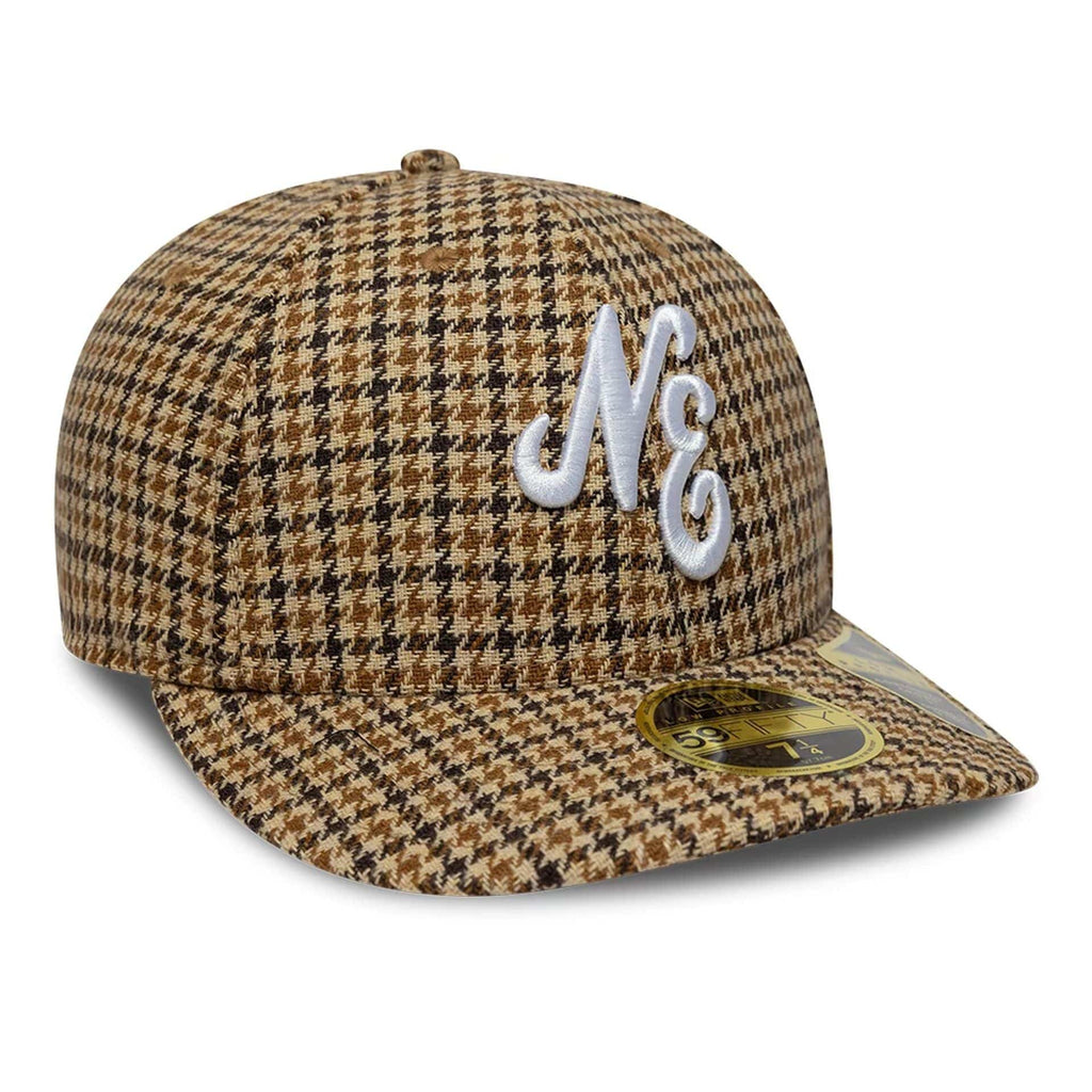New Era Houndstooth Dark Brown Low Profile 59FIFTY Fitted Cap