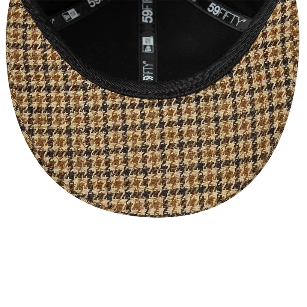 New Era Houndstooth Dark Brown Low Profile 59FIFTY Fitted Cap