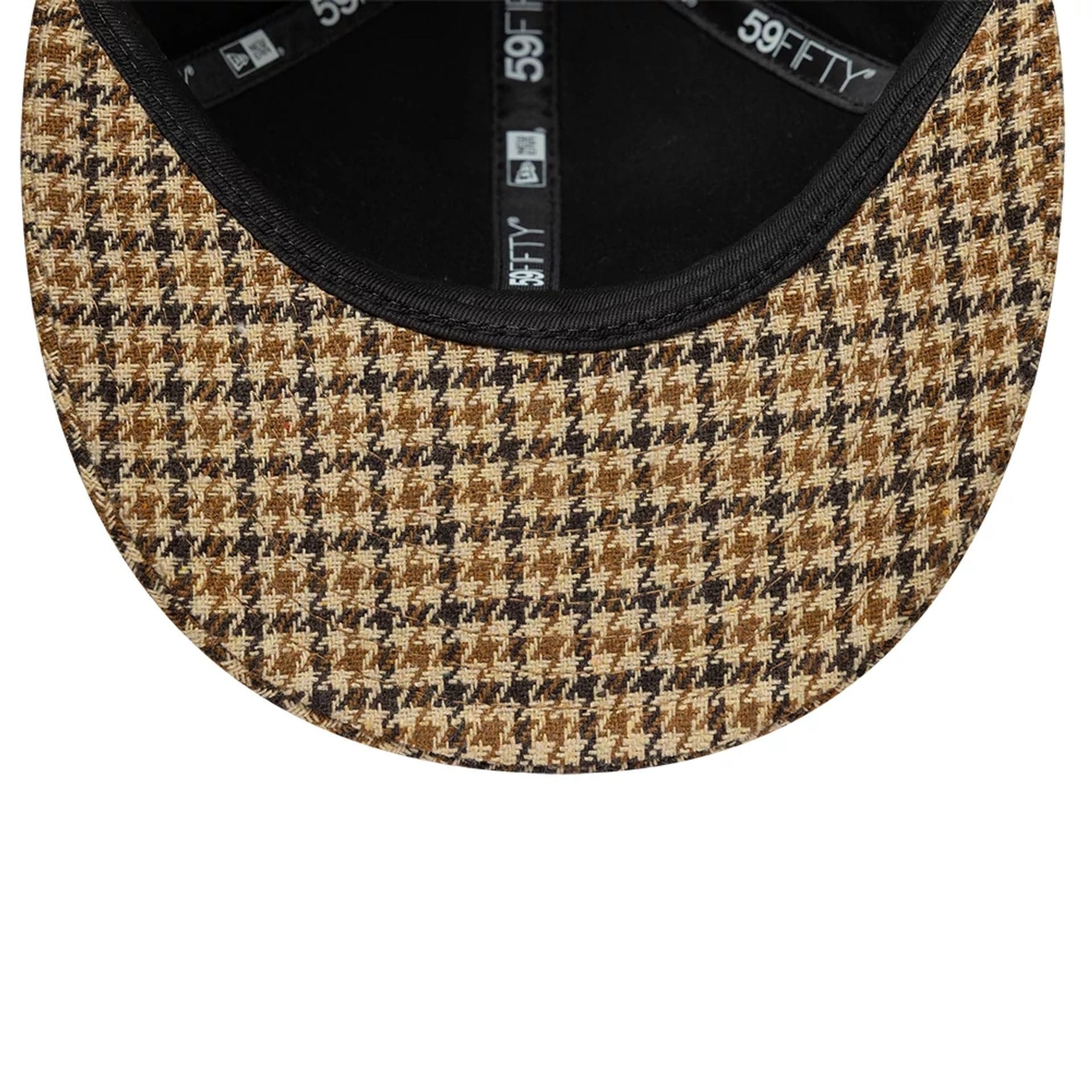 New Era Houndstooth Dark Brown Low Profile 59FIFTY Fitted Cap
