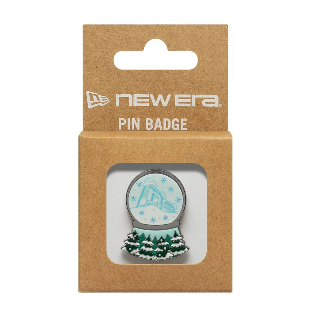 New Era Snow Globe Silver Pin Badge