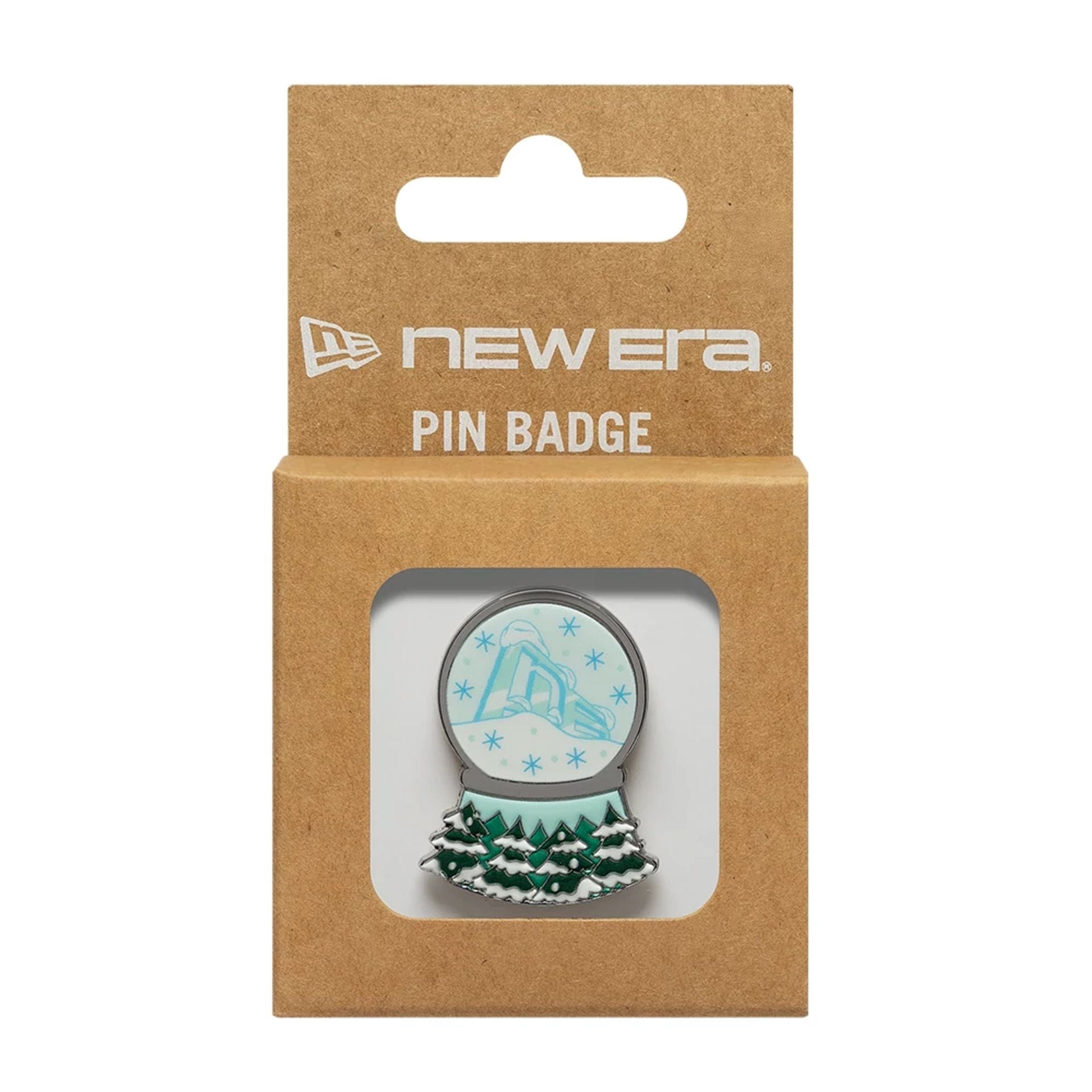 New Era Snow Globe Silver Pin Badge