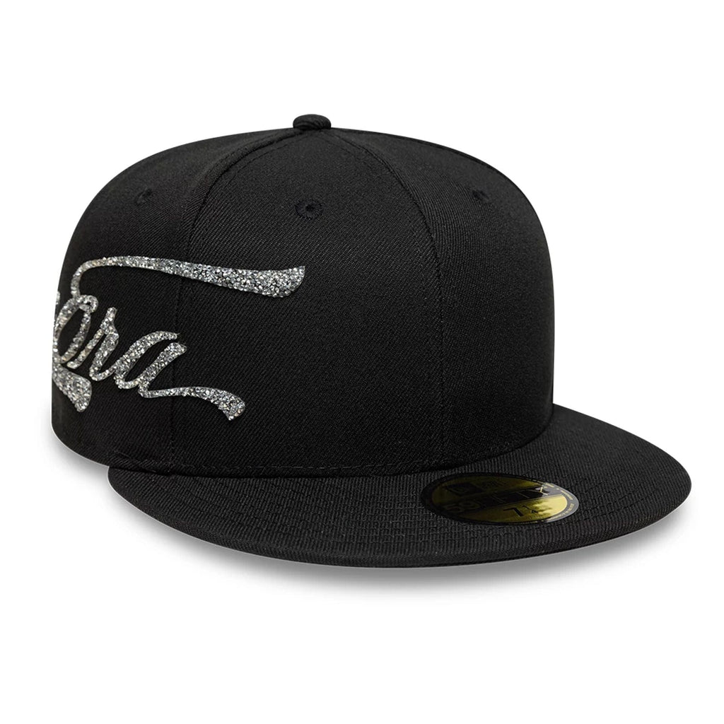 New Era Script Black 59FIFTY Fitted Cap